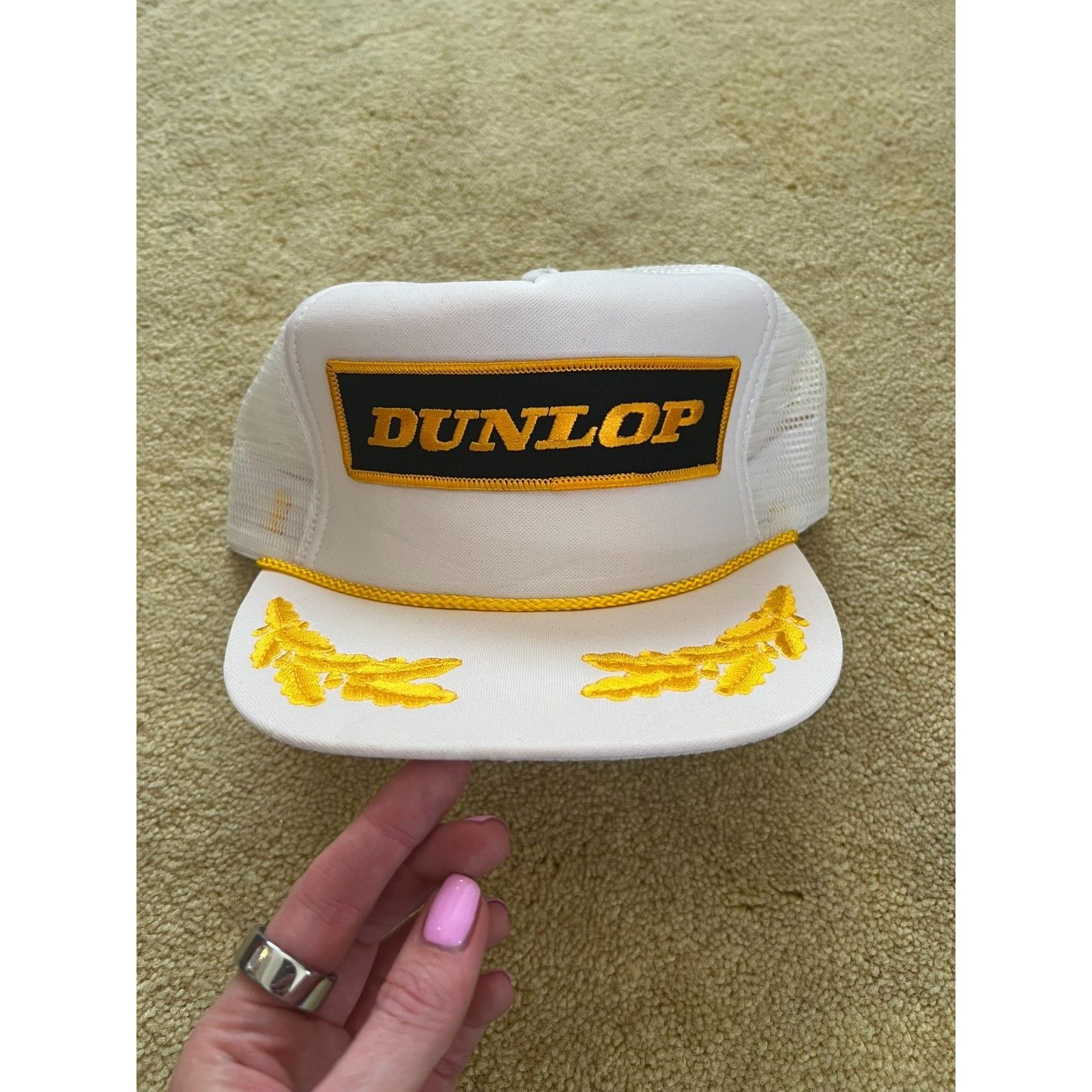 Vintage Dunlop Otto Trucker Snapback Hat